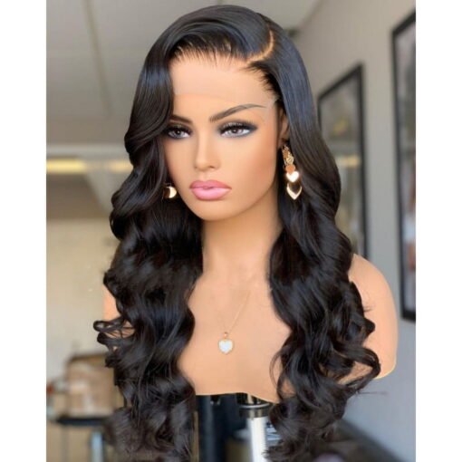 Human Hair Wigs Hd Lace Front Wigs Human Hair Pre Plucked With Baby Hair 180％ Density 4X4 Hd Human Hair Lace Front Wigs For Women Black Women Natural MI1604486