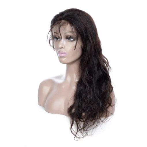 Indian Raw Human Virgin Hair 13 By 4 Lace Front Wigs Natural MI1603399