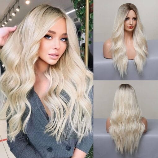 Jooler Blonde Wig, Platinum Blonde Wigs For Women MI1611442