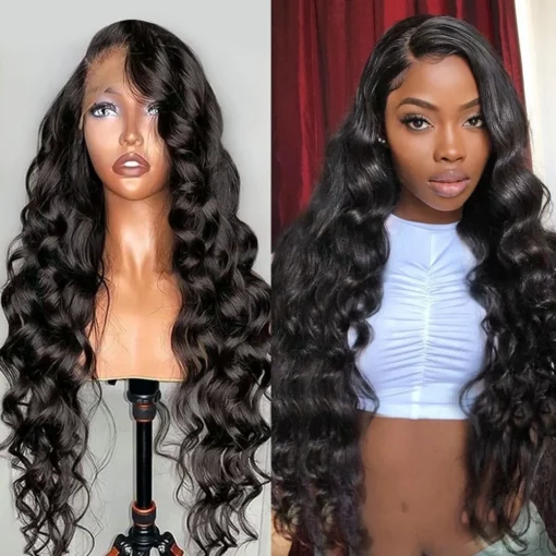 Kbeth 250 Density Full Lace Wig With Baby Hair Curly Cambodian Hair Celebrity Wig Loose Deep Wave Wigs For Women Black Women MI1606321