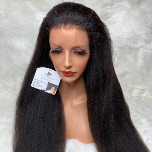 Kinky Straight Lace Front Transparent Lace Missyhairboutique MI1605809