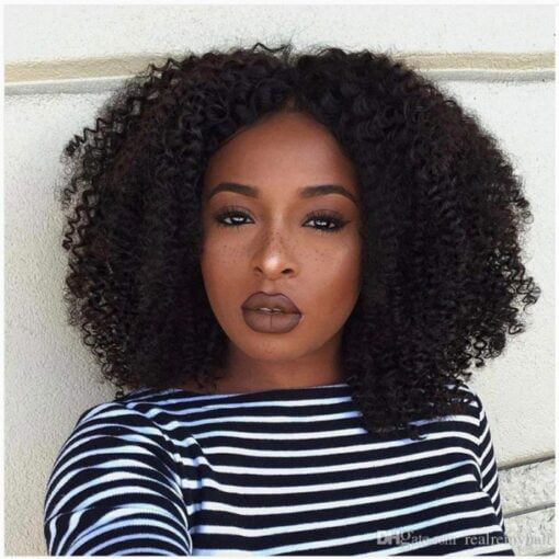 Kriyya Afro Hairstyle Kinky Curly Wig 16 Inch Big Bouncy MI1603291