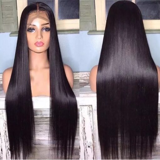 Lace Front Human Hair Wigs Straight Pre Plucked Hairline Baby Hair 8 26 Inch 13X4 150% Malaysian Human Hair Lace Front Wigs MI1604491