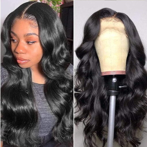 Lace Front Wigs Human Hair For Women Black Women Glueless Body Wave Wigs 150% Density Brazilian Unprocessed Virgin Human Hair Lace Closure Wigs Pre Plucked MI1604956