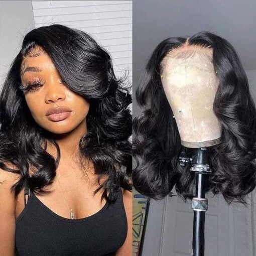 Lace Front Wigs Human Hair Pre Plucked Glueless Wigs For Women Women Body Wave 13X4 Lace Frontal Wear And Go Wigs For Women Beginners 180% Density Brazilian MI1602028