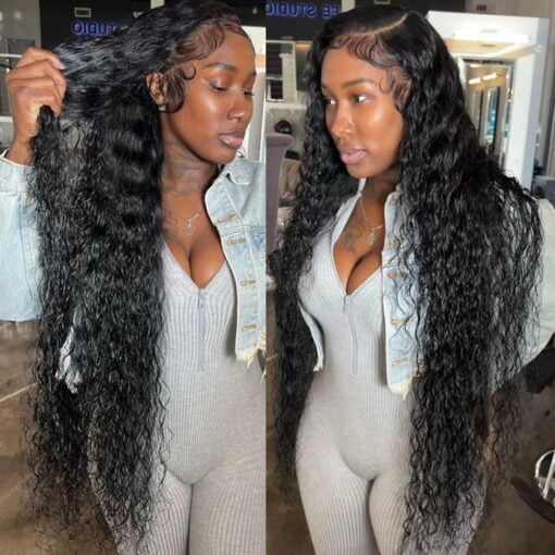 Lace Front Wigs Human Hair Water Wave 13X4 Lace Frontal Wigs MI1605391