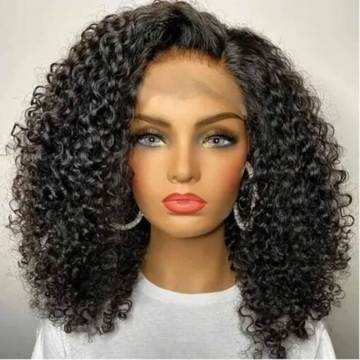 Larima Curly Human Hair Wig 13X4 Curly Lace Front Wigs Human Hair 200% Density Hd Lace Frontal Wigs Human Hair Pre Plucked With Baby Hair 16 Inch Wear MI1602476