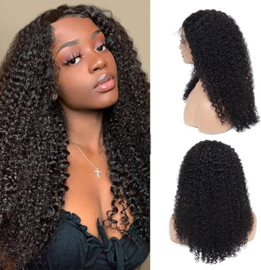 Larima Curly Lace Front Wig Human Hair 13X4 Hd Lace Front Wigs Human Hair Pre Plucked With Baby Hair 180% Density Jerry Curly Lace Front Wig Human MI1602240