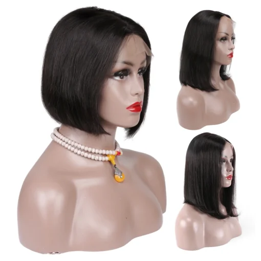 Length 8 14Inch Bob Wigs Human Hair Lace Frontal Wigs MI1603907