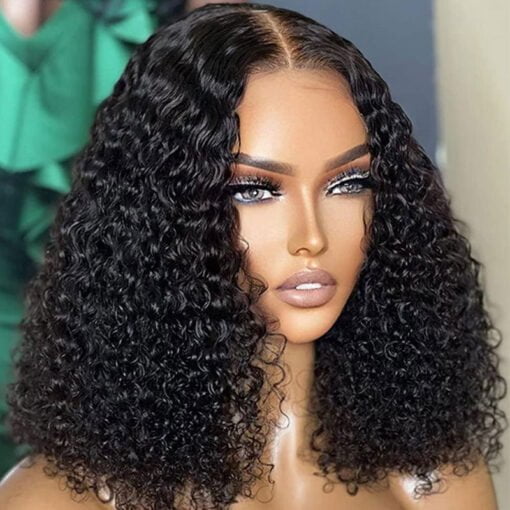 Limited Sale Urgirl Transparentkinky Curly Lace Front Wigs MI1605761