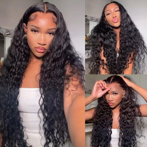 Loose Deep Wave Lace Front Wigs Long Wigs For Women Black Women MI1602384