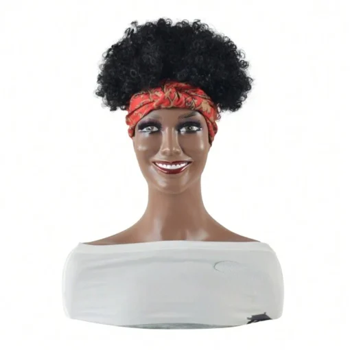 Loviccii Headband Wigs 4 Inch Syntehtic Afro Kinky Curly MI1606399