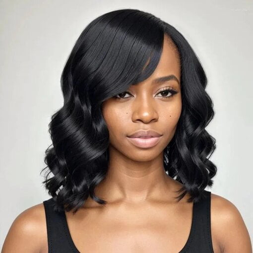 Luvkiss Body Waves Glueless 5X5 Lace Closure Wig Side Part MI1604621