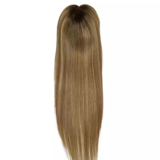 Luxury Silk Base Light Brown Blonde Balayage Straight With MI1605483