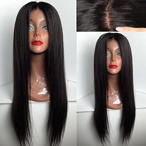 Malaysian Silk Top Full Lace Wig Human Hair Silky Straight 5"X4.5" Silk Base Front Lace Wigs With Baby Hair Natural Hairline (14Inch, Silk Top Full MI1604108