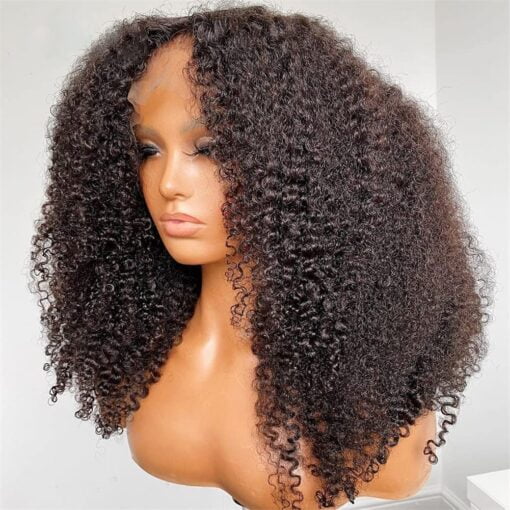 Msgem Kinky Curly Lace Front Wigs Brazilian Human Hair 24 MI1602857