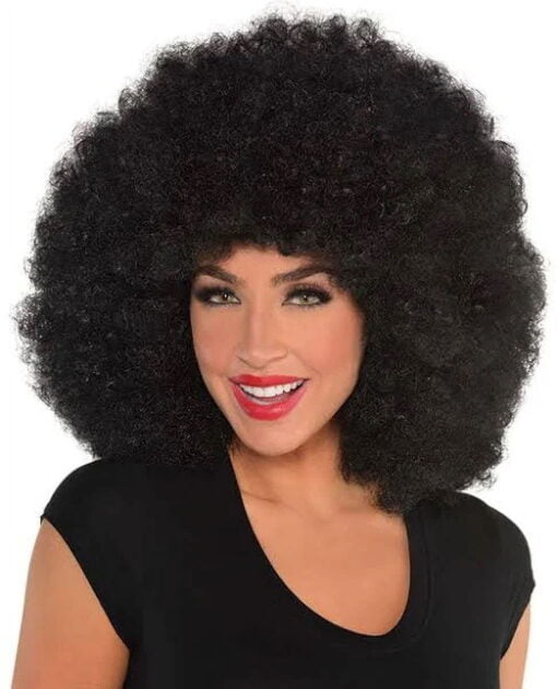 My Costume Wigs Foxy Brown Big Hair (Black) Disco 70'S 80'S Halloween Dress Up Cosplay MI1605885