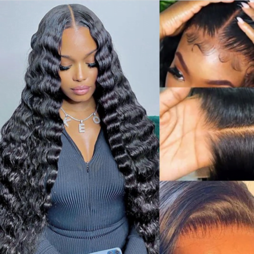 Nadula Glueless Deep Wave Hd Lace Wig 55 Lace Closure Wig MI1605048