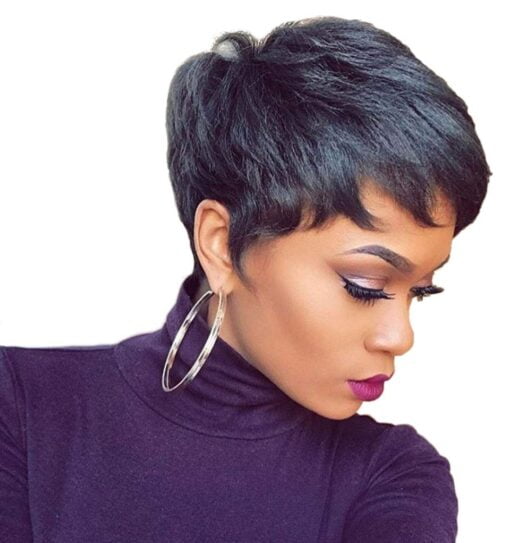 Naseily Short Black Hairstyles For Women Black Women Synthetic Wigs For Women Black Women Ombre Blonde Wig Short Hairstyles (98740) MI1603141