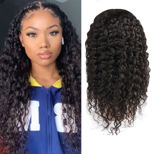 Natural Color Deep Wave 13X4 Lace Frontal Wig – Gao Hair MI1603720