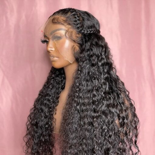 New Long Loose Deep Wave Deep Wave Lace Wig For Women Black Women MI1602907