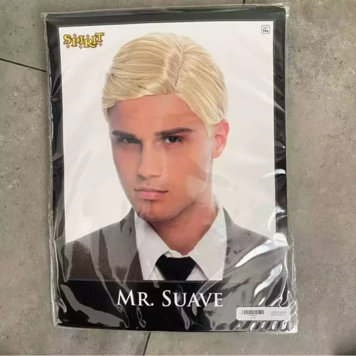 New Men'S Spirit Halloween Mens Mr Suave Short Blonde Wig MI1610729