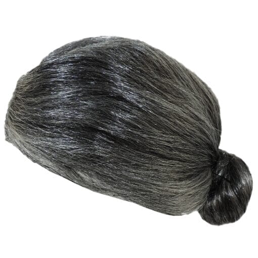 Old Lady Granny Grey Hair Bun Wig MI1611093