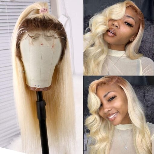 Ombre Straight Lace Front Wigs 14” Glueless MI1610290