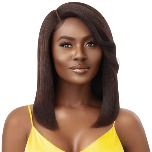 Outre My Tresses Gold Label 100% Unprocessed Human Hair Hd Lace Front Wig Amita MI1603019