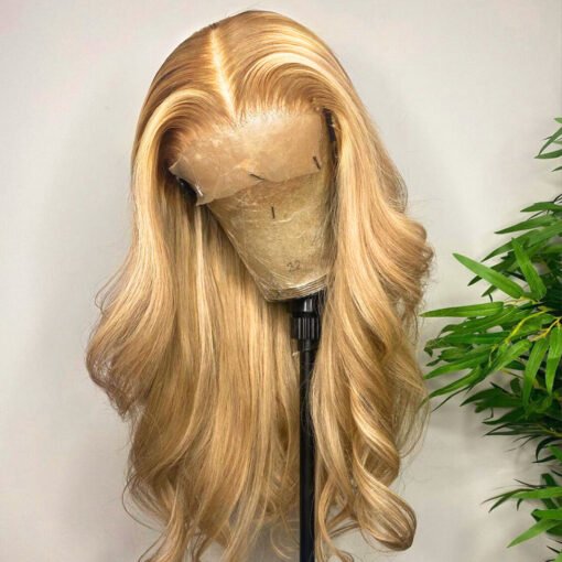 #P27/613 Brown To Blonde Ombre Wigs Body Wave 13X4 Lace Frontal Wig For Women Sale MI1610330