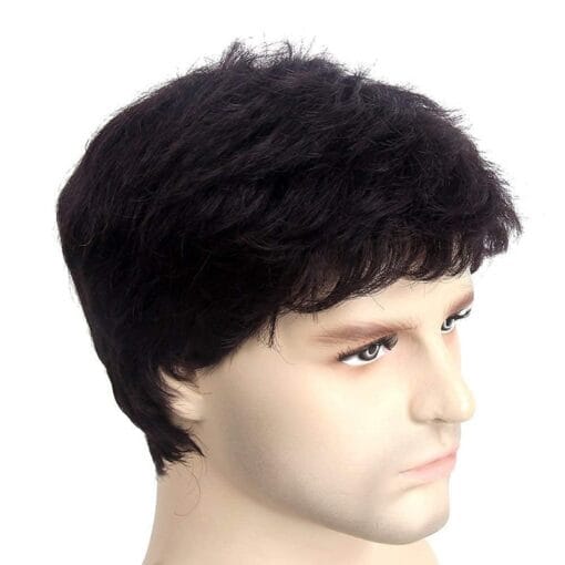 Pelo Mens Wig Natural Black Straight Hair For Women Men Pack MI1611409