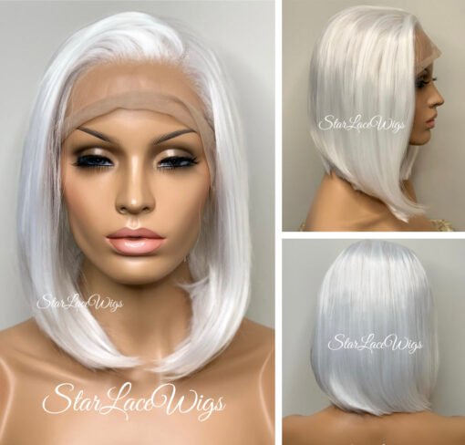 Platinum Blonde Bob Wig Lace Front (13X4) Gail MI1610354