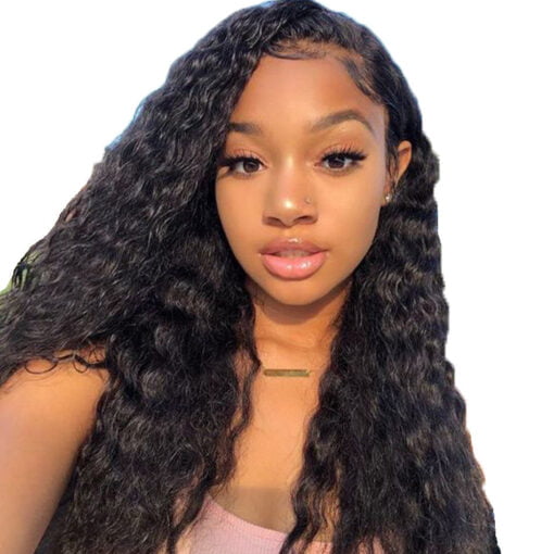 Pre Plucked 4X4 Lace Closure Wig Deep Wave 1B – Mybombhair MI1604040