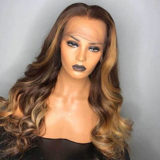 Prettyluxhair Honey Blonde Ombre Body Wave 360 Lace MI1612049