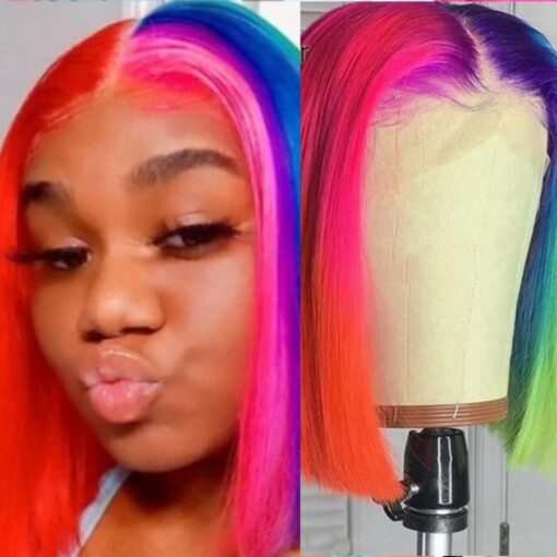 Rainbow Bob Wig MI1610229