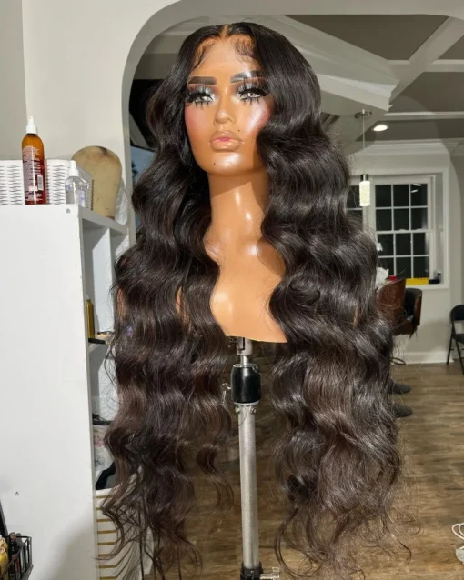 Raw Indian Loose Deep Wave Wig 40 Inch Curly Deep Wave Full MI1603087