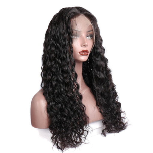 Real Raw Indian Remy Human Hair Wigs Water Wave 360 Lace MI1604163