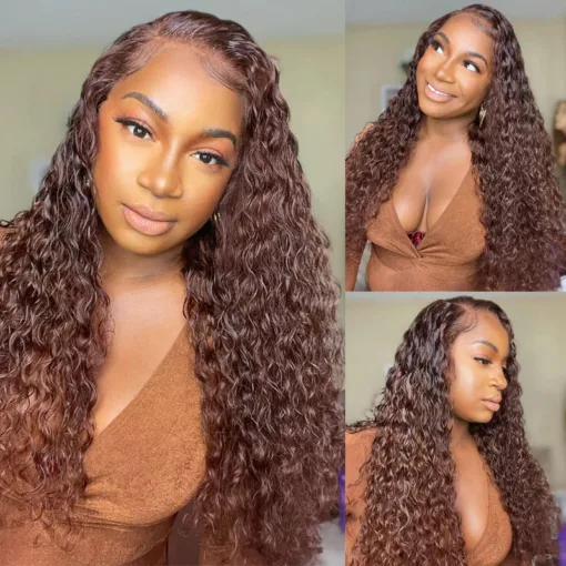 Rose Hair Brunette Auburn Copper 13X4 Lace Frontal Wig MI1611478