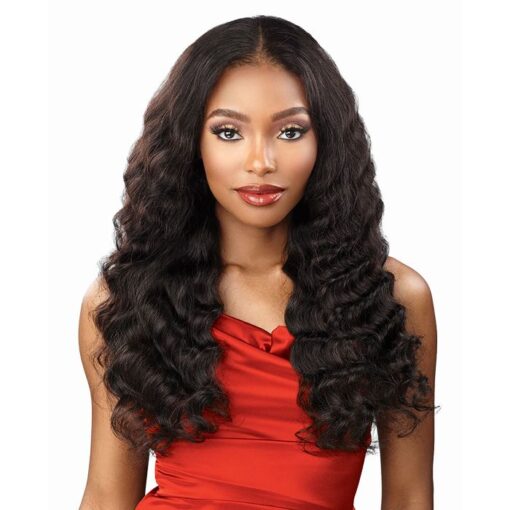 Sensationnel 100% Unprocessed Human Hair 13X4 Hd Lace Wig Loose Wave 24 MI1603018