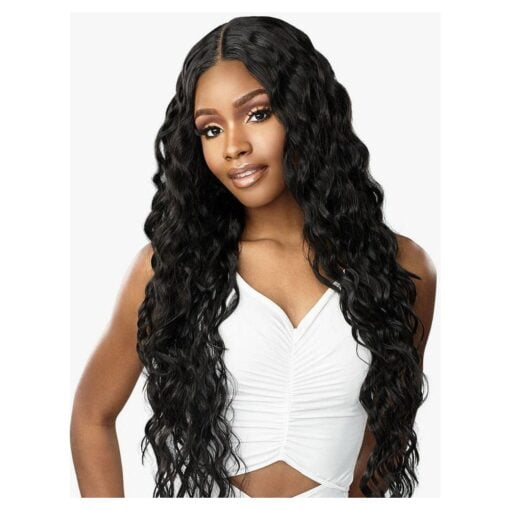 Sensationnel Human Hair Blend Butta Lace Front Wig Loose MI1605057