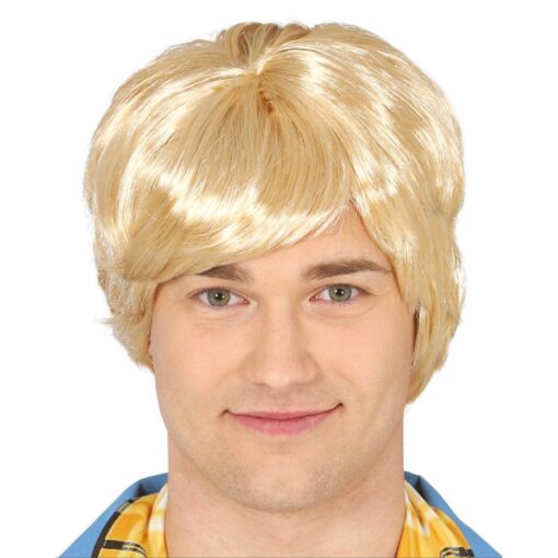 Short Blonde Wig Mens MI1610731