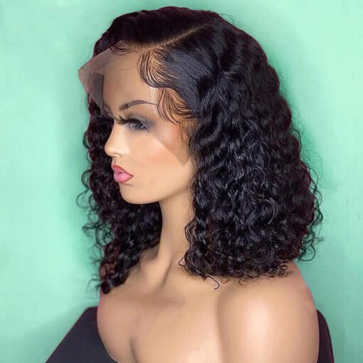 Short Curly Bob Wig For Women Women Brazilian Loose Deep Water MI1604165