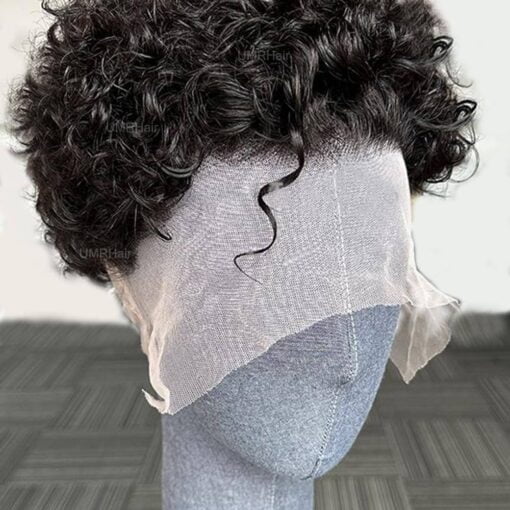 Short Pixie Cut Curly 13X6 Deep Part Lace Front MI1602432