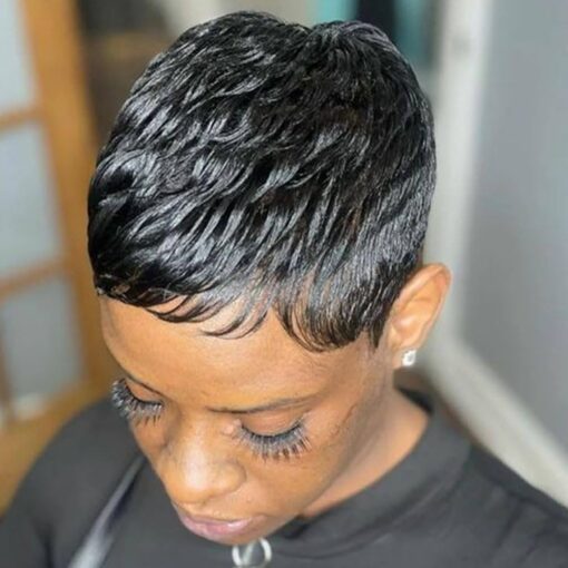 Short Pixie Cut Wigs For Women Black Women Short MI1603944