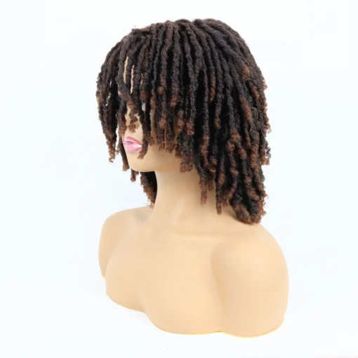 Short Twist Curly Wig Multi Color For Women Black Women And Men MI1611407