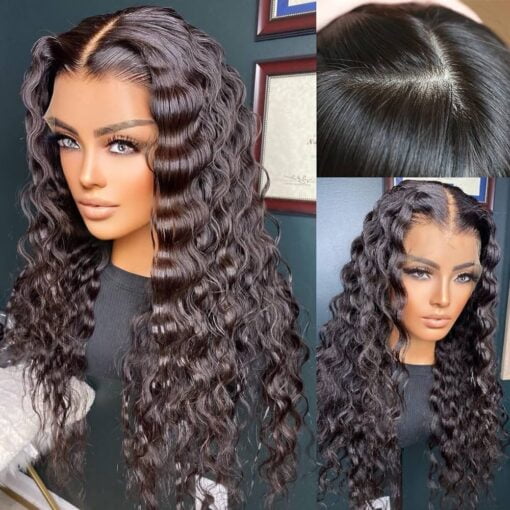 Silk Top Wig Human Hair 13X4 Deep Wave Lace MI1604109