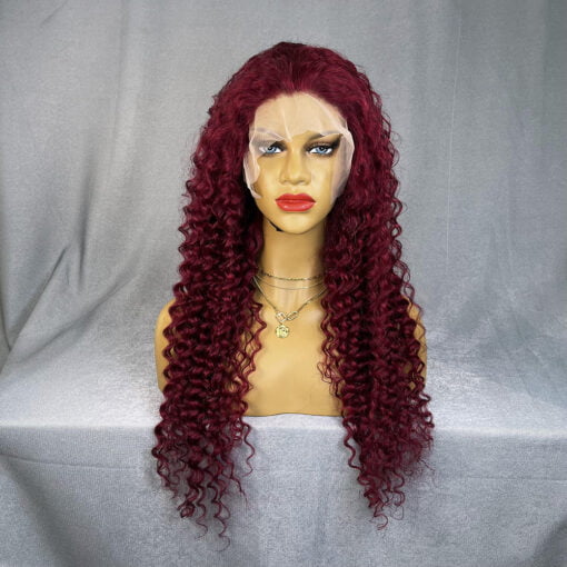 Skuld 13X4 Lace Frontal Wig Human Hair 150% Density 99J MI1610968