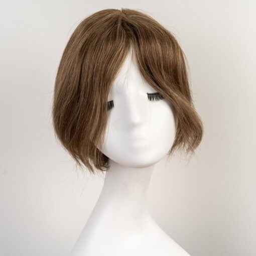 Small Cap Size Natural Scalp Human Hair Wigs With 30% High Heat Friendly Fiber,Short Human Hair Wigs For Women White Women,Untrimmed Human Wigs For Women Wig MI1604862