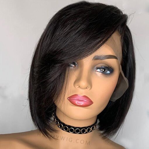 Summer Side Part Short Bob 13X4 Lace Frontal Wig | Heymywig MI1602712