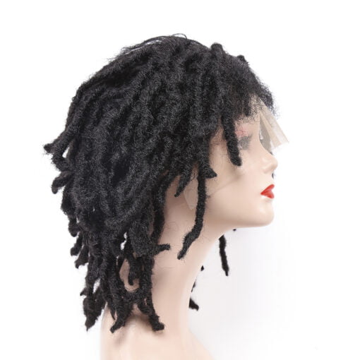 Synthetic Lace Front Twist Wig Dirty Braid Dreadlock Wigs Curly Afro Wig Faux Locs Braids Heat Resistant Cosplay Wig For Women Women MI1603677